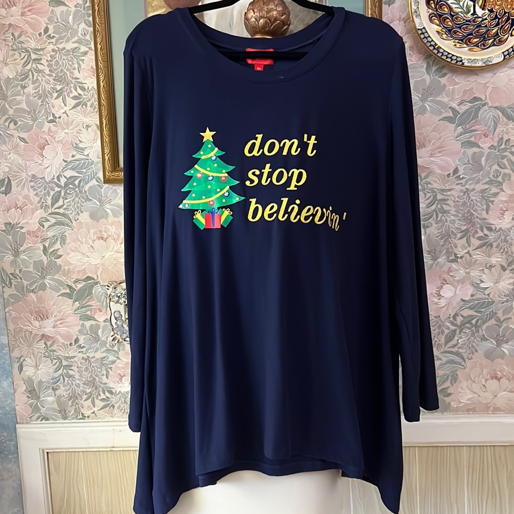 Joyland Christmas Soft Stretchy Longsleeve size: 3X